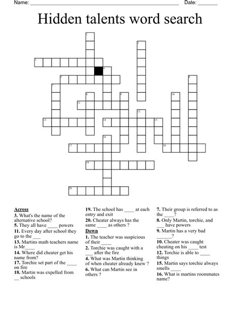 special talent crossword|special talents of nyt crossword.